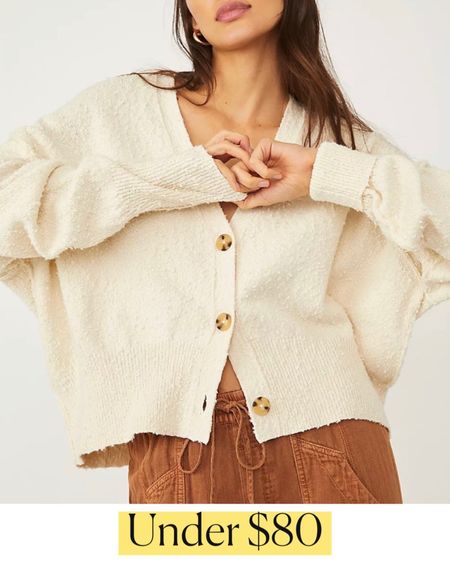 Cardigan
Fall Outfit Top
Free People Sweater
Under $80 Fall Find
#LTKstyletip #LTKSeasonal #LTKunder100