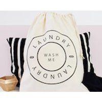 Home And Travel Laundry Bag, Wash Me, Laundry Bag, Drawcord Cotton Bag, Kids Room Storage Bag, 100%  | Etsy (US)