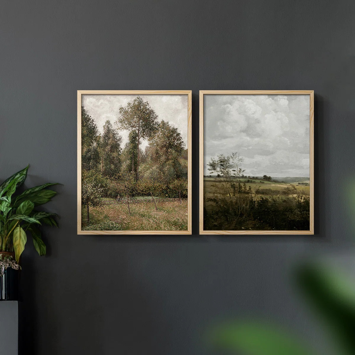 Red Barrel Studio® Vintage  Landscape XLIII  -Framed Giclee Print - Set of 2 | Wayfair | Wayfair North America