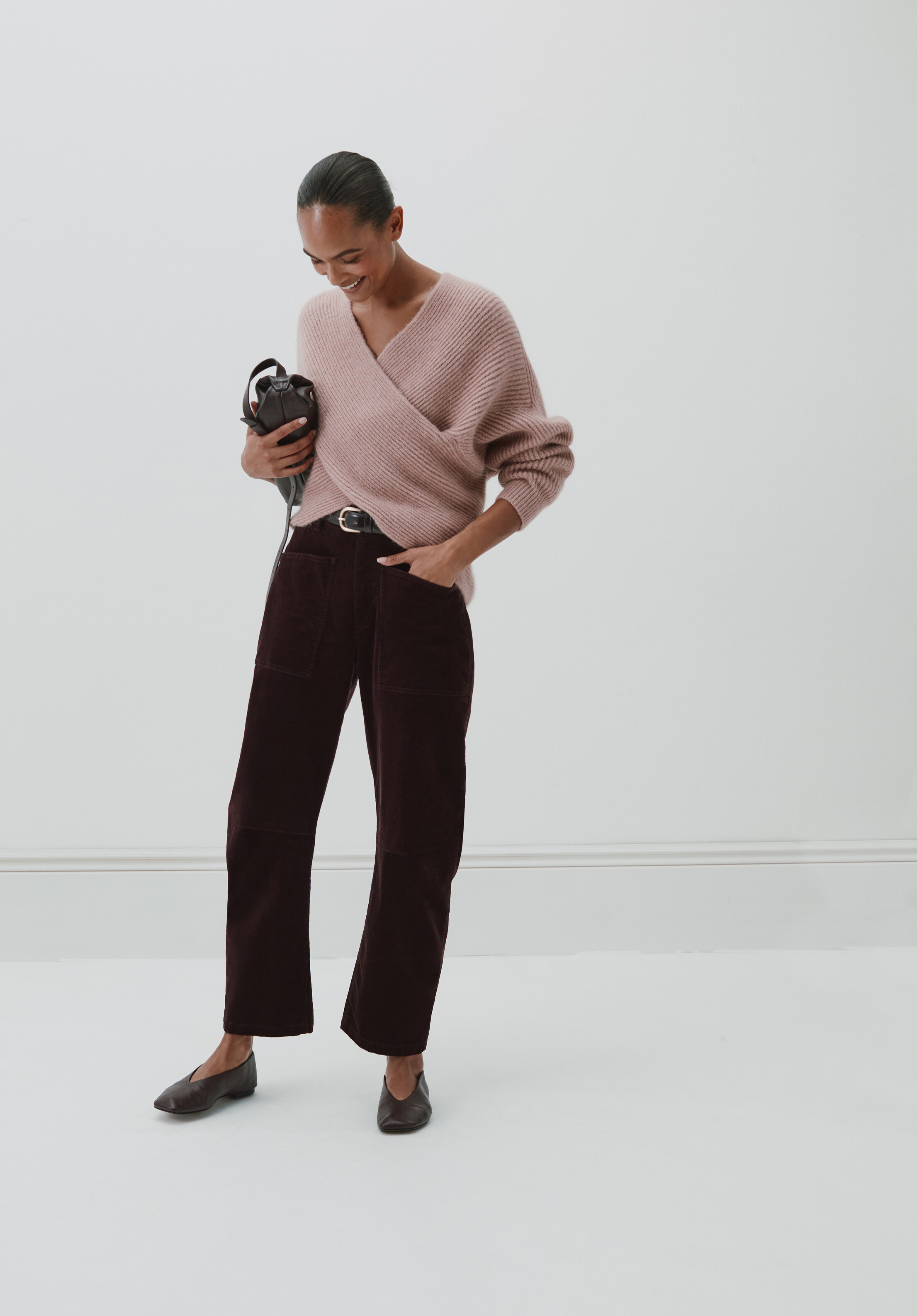 Cordi Barrel Leg Cord Trousers | Hush UK