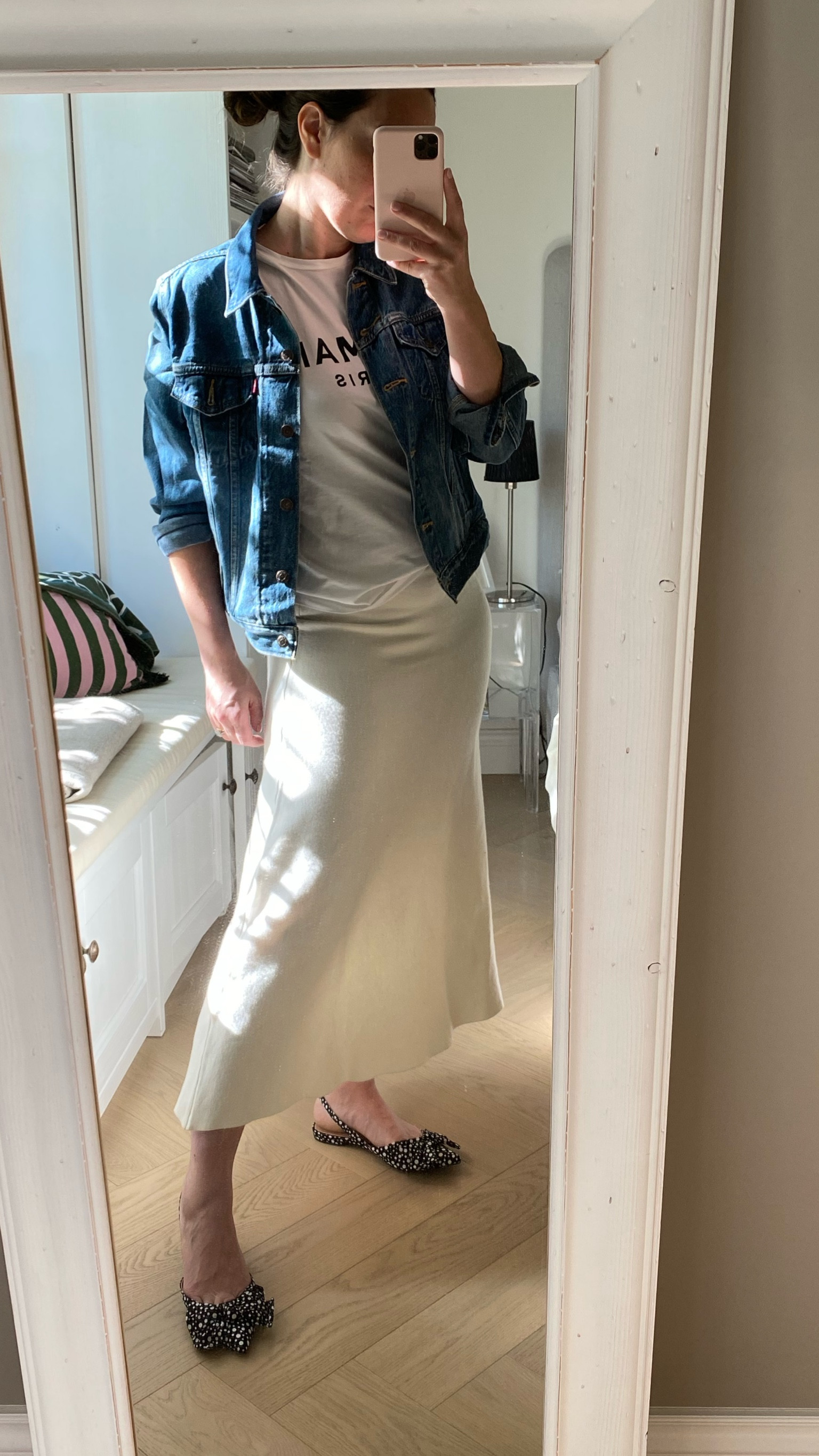 Spring Sunday and April Weather 
Layering season, denim jacket and spring flats  

#LTKstyletip #LTKeurope #LTKFind