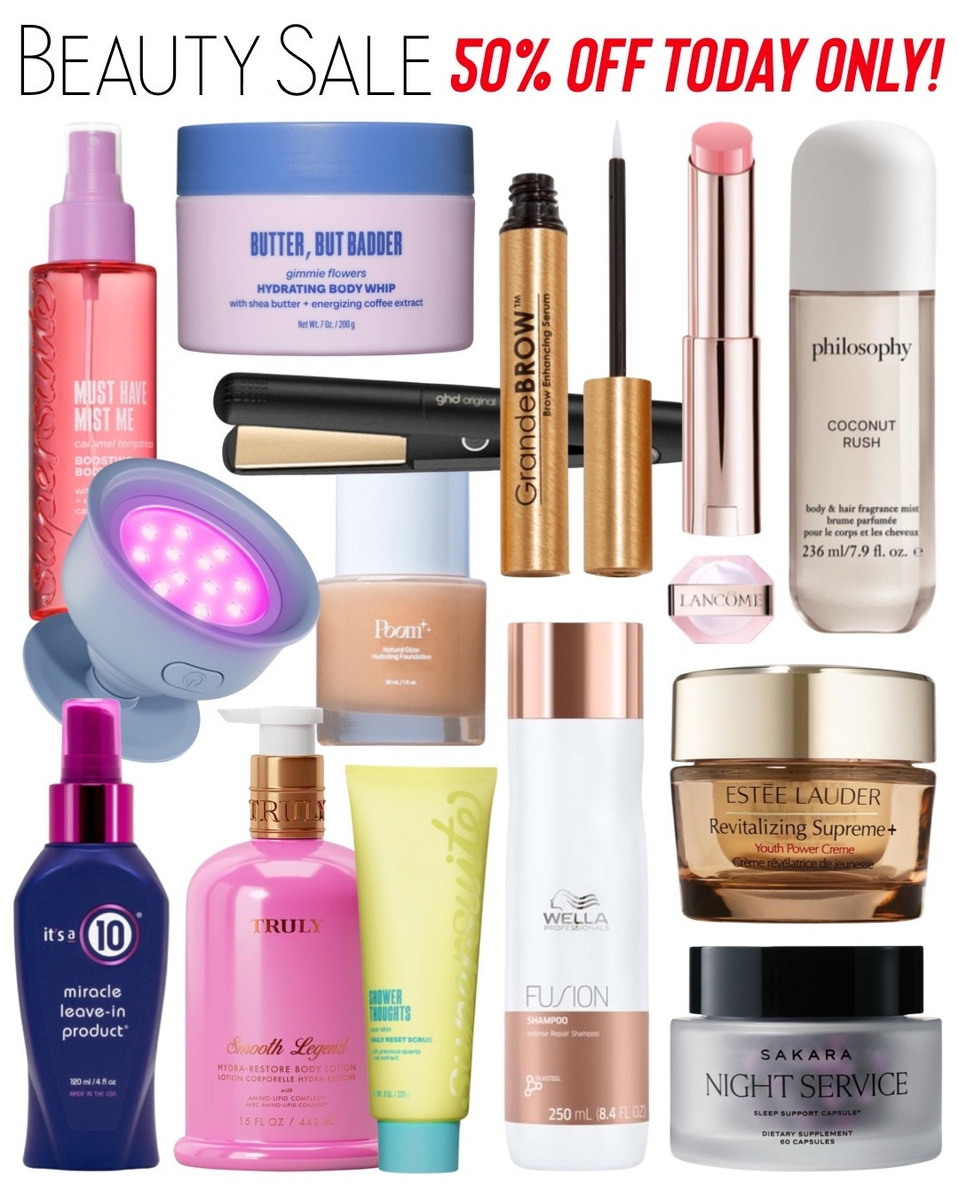 Shop Ulta’s 21 Days of Beauty Event! 50% OFF select items TODAY ONLY! 

