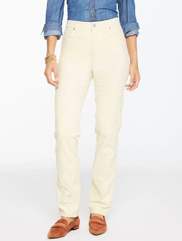 Straight Leg Stretch Corduroy Pants | Talbots