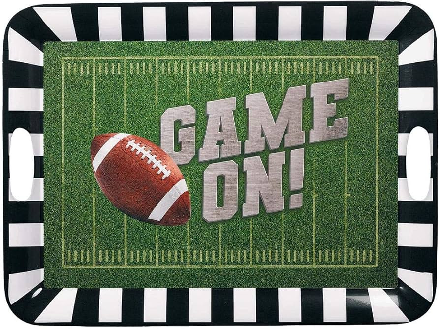 Ultimate Multicolor Football Melamine Large Serving Tray (19.75" x 14.5") - Perfect for Tailgates... | Amazon (US)
