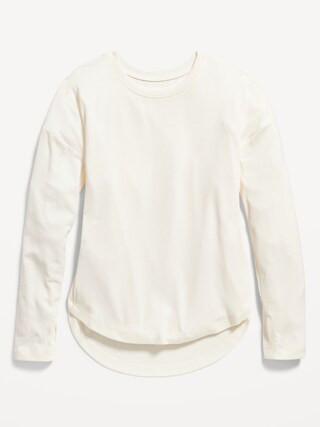 UltraLite Long-Sleeve Rib-Knit Tunic T-Shirt for Girls | Old Navy (US)