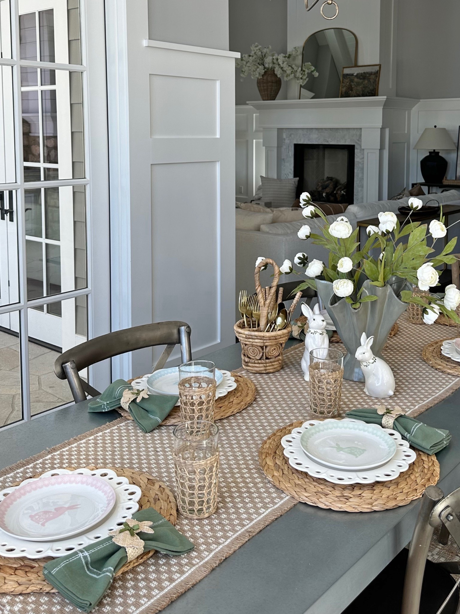 A simple yet effective Easter tablescape. Run, don’t walk to get these bunny plates - they’re going FAST! 🐰💐

#LTKfoodie #LTKHome #LTKSeasonal