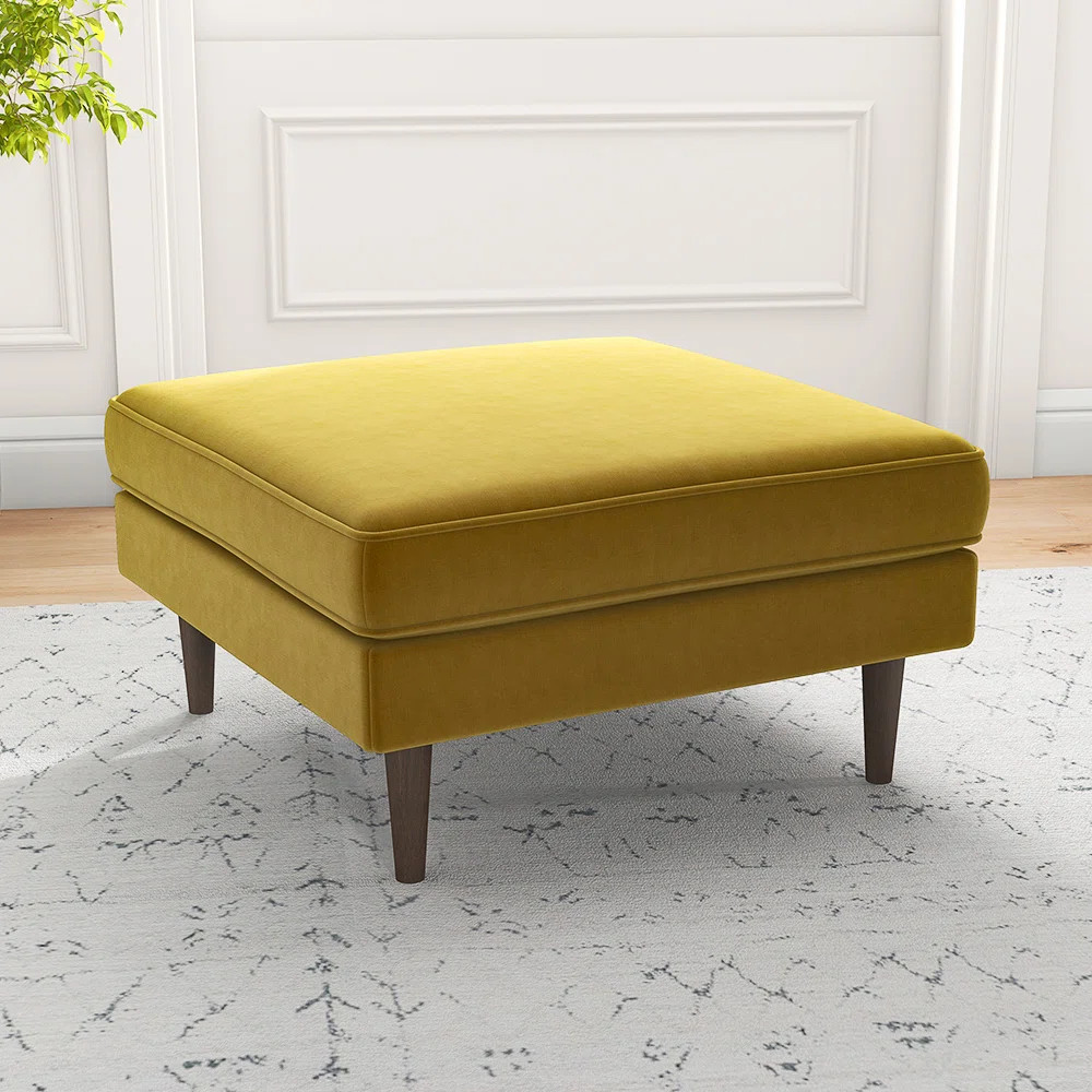 Etta Avenue™ Kylian Velvet Ottoman & Reviews | Wayfair | Wayfair North America