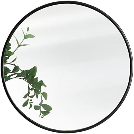 Black Circle Wall Mirror 30 Inch Round Wall Mirror, Hanging Round Wall Mirror Modern Decorative f... | Amazon (US)