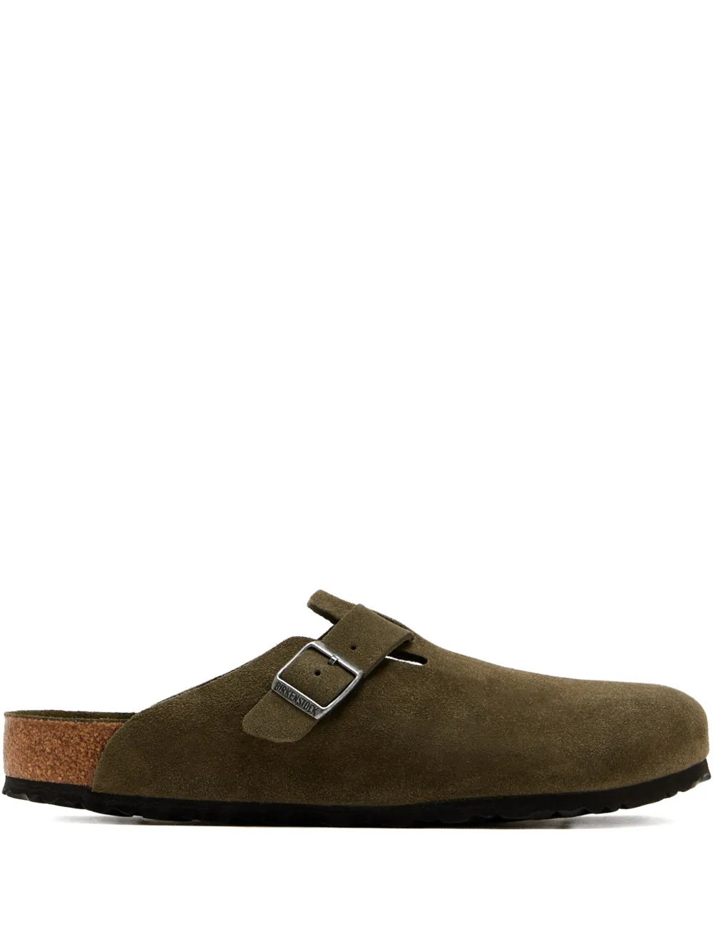 Birkenstock Boston BS buckle suede clogs - Green | Farfetch Global