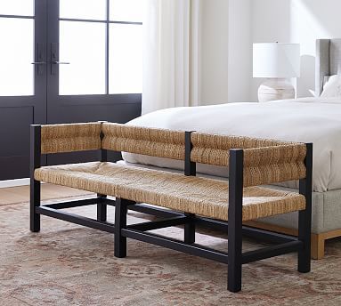 Malibu Woven Bench | Pottery Barn (US)