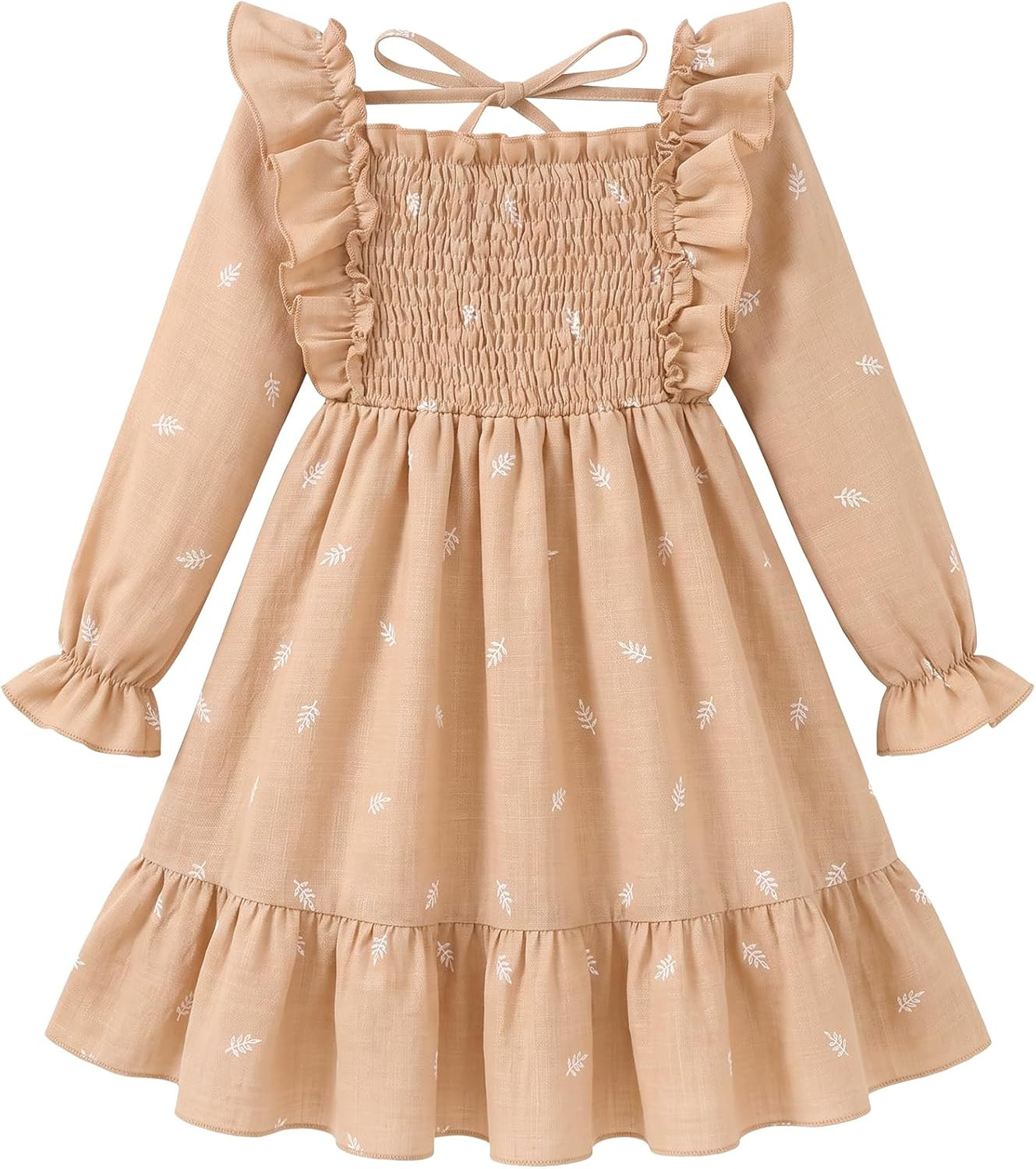 Little Girl Dress Toddler Fall Outfits Long Sleeve Casual Dresses | Amazon (US)