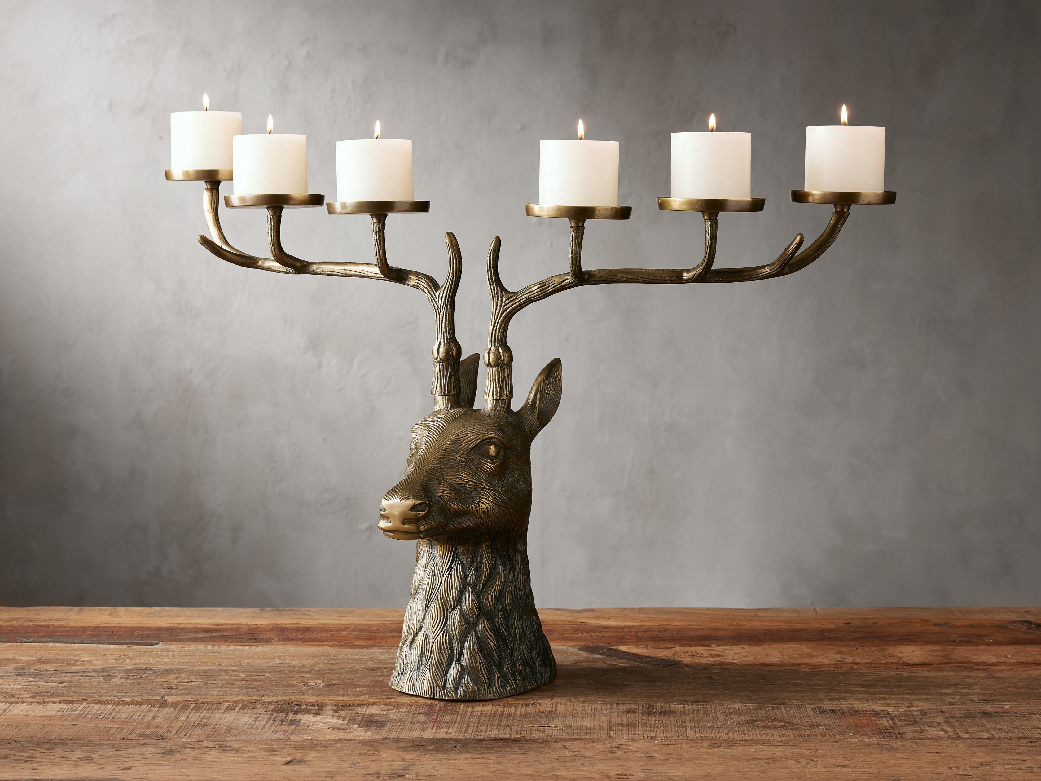 Stag Head Candle Holder | Arhaus