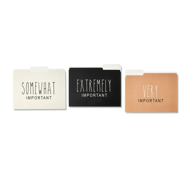 Pen+Gear Fashion File Folders, Letter Size, Assorted Colors, 3 Tab Positions, 9 Count, 9.5" x 11.... | Walmart (US)