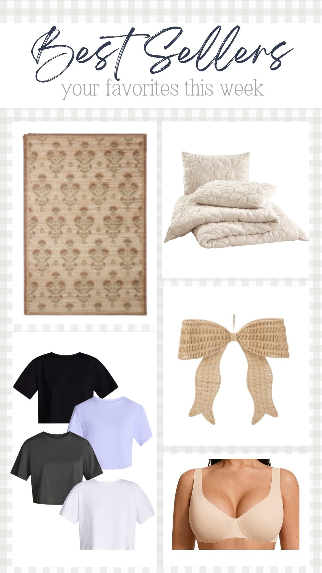 Your favorites this week! 

Home decor rug bedding Walmart wayfair amazon bra Christmas decor

#LTKSeasonal #LTKHome