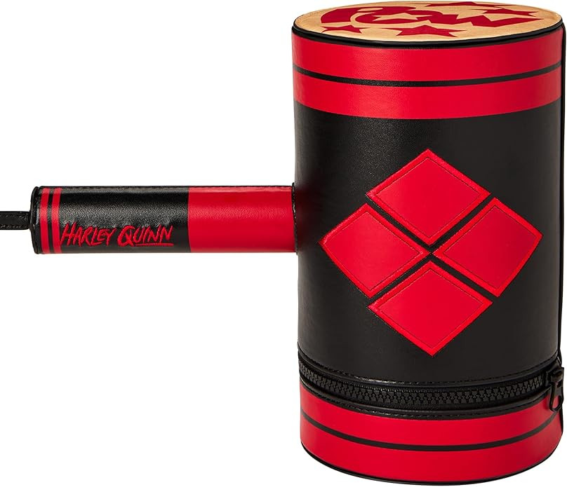 Spirit Halloween DC Villains Harley Quinn Mallet Crossbody Bag | Officially Licensed | Harley Qui... | Amazon (US)