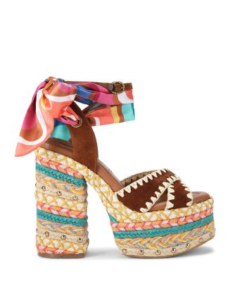 KURT GEIGER LONDON Women's Chelsea Scarf Platform Sandals  | Bloomingdale's Shoes | Bloomingdale's (US)