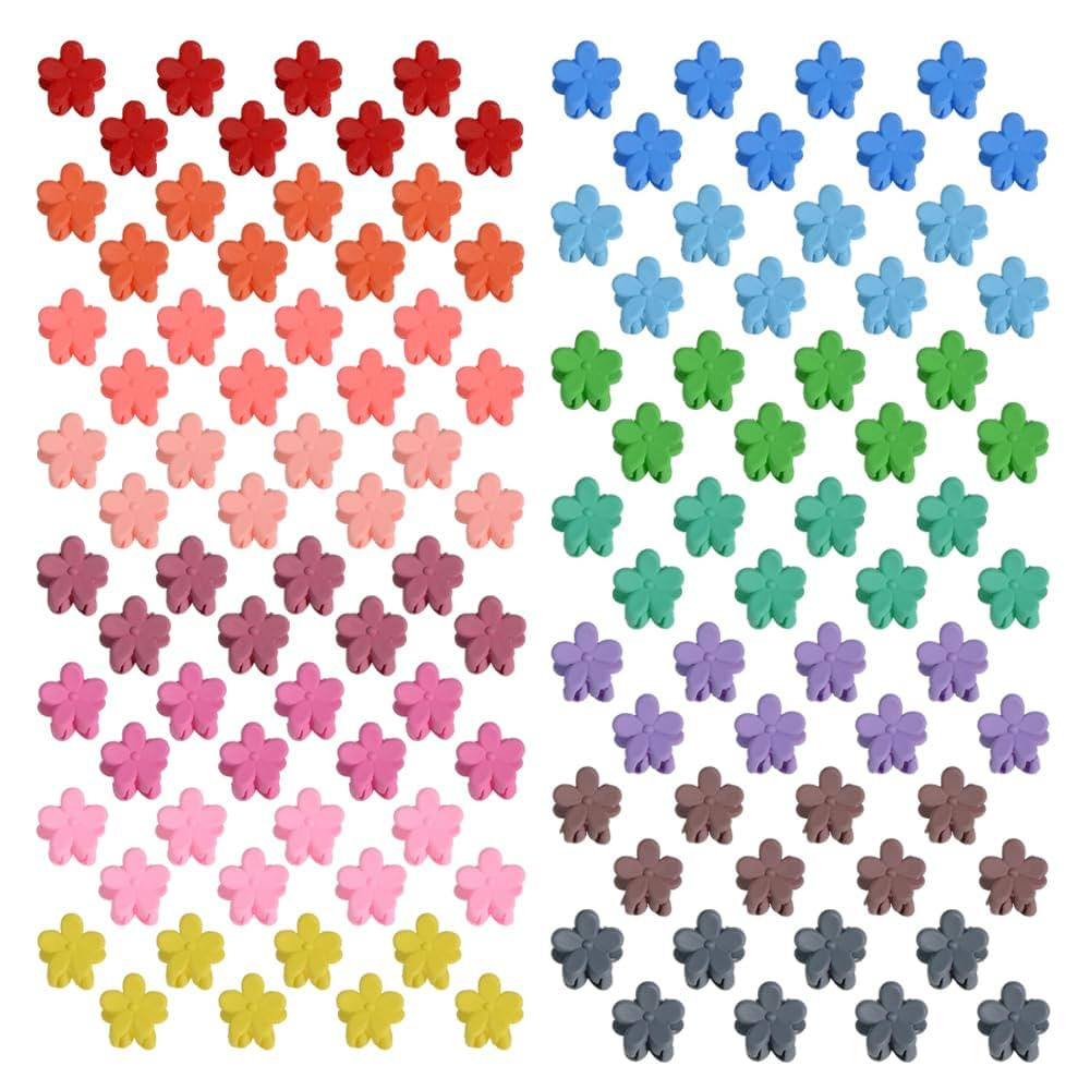 Mini Flower Hair Clip Flower Clips,Colorful Mini Hair Claw,for Women, Girls,Baby, Toddler Bangs S... | Amazon (US)