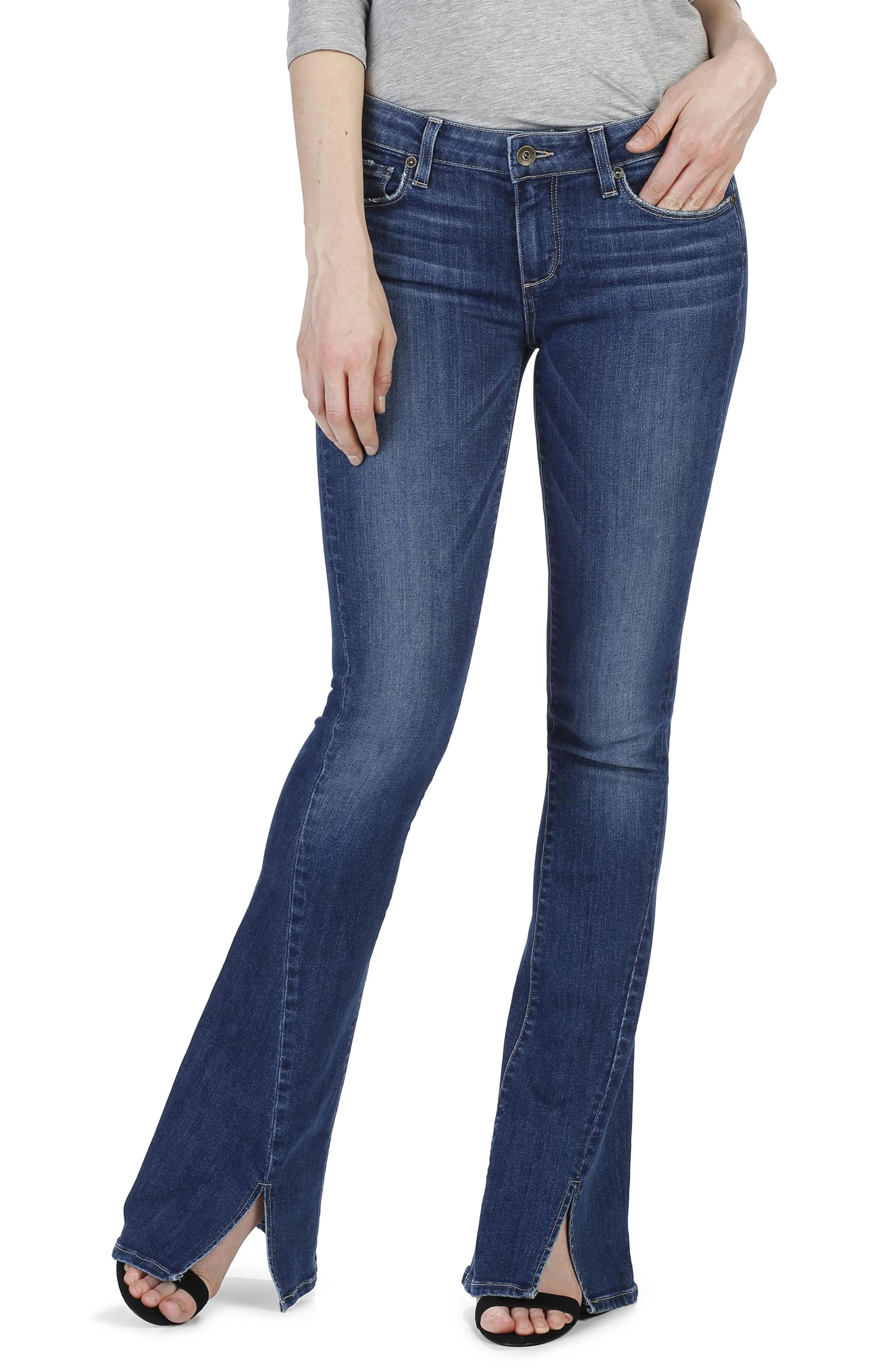 Lou Lou Twisted Seam Flare Jeans | Nordstrom