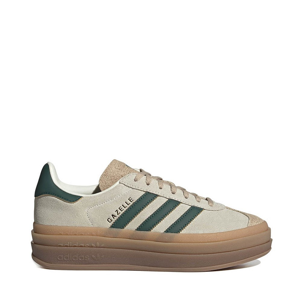 Womens adidas Gazelle Bold Athletic Shoe - Cream / Green | Journeys