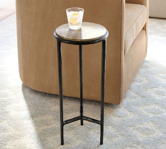 Hestan Round Marble Accent Table (10") | Pottery Barn (US)