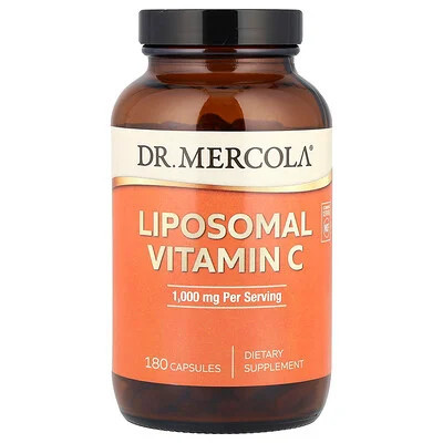 Dr. Mercola, Liposomal Vitamin C, 180 Capsules (500 mg Per Capsule) | iHerb