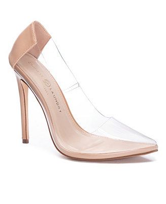 Chinese Laundry Women's Saleena Clear Pointed Toe Pump & Reviews - Heels & Pumps - Shoes - Macy's | Macys (US)