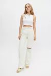 BDG Loose Straight Jean – Destroyed Ivory Denim | Urban Outfitters (US and RoW)