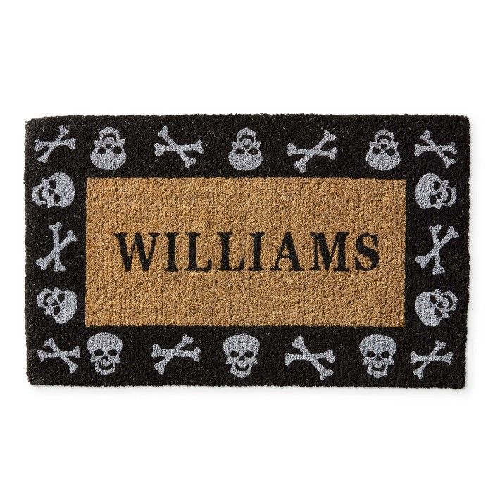 Williams Sonoma Skull n Bones Doormat | Williams-Sonoma