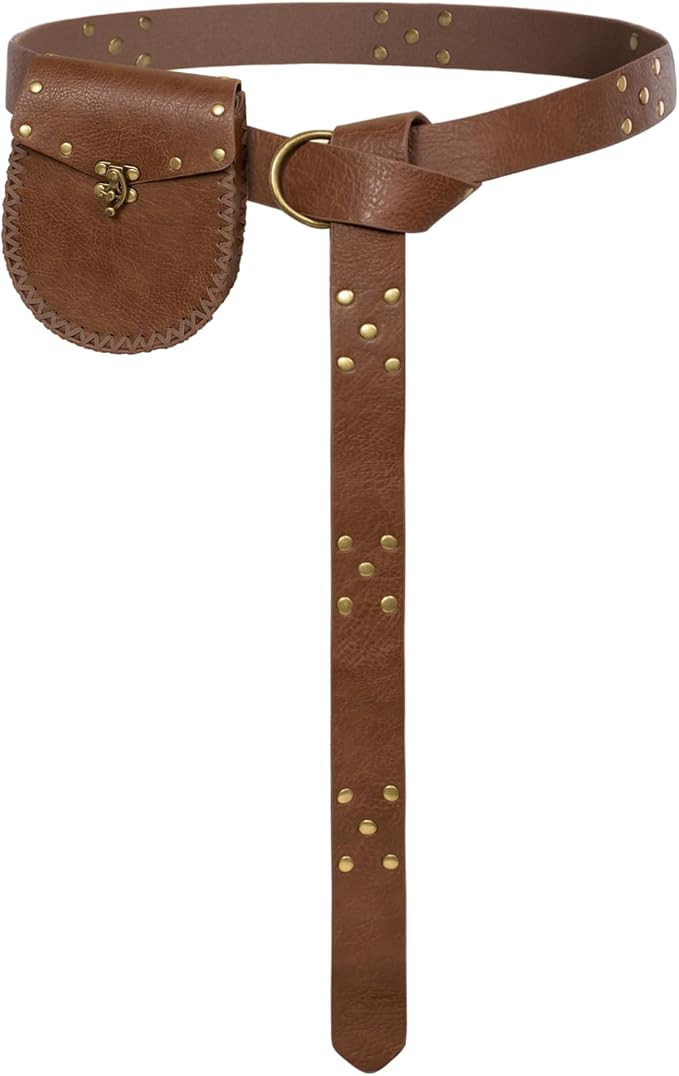 Scarlet Darkness Renaissance Belt Pouch Medieval Belts Pirate Viking Belt Renaissance Accessories | Amazon (US)