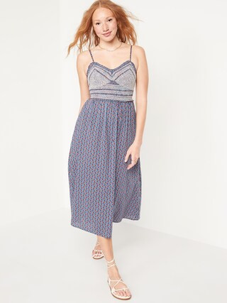 Fit & Flare Sleeveless Embroidered Bodice Midi Dress for Women$38.00$49.99Extra 20% Off Taken at ... | Old Navy (US)