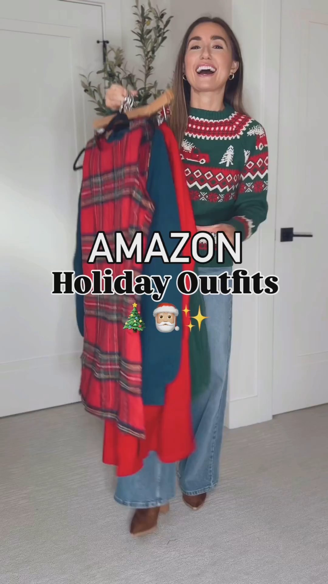 Amazon holiday outfits! Christmas sweater, jeans, puffer vest, suede boots, dress

#LTKPetite #LTKFindsUnder50 #LTKHoliday