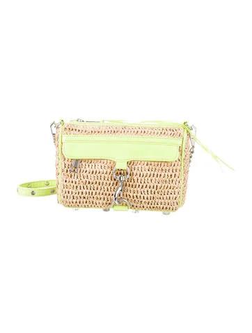 Rebecca Minkoff Straw Mini M.A.C. Crossbody Bag | The Real Real, Inc.