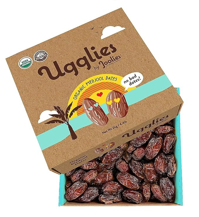 Joolies Organic Whole Medjool Dates | "Ugglies" 4.4 Pound Eco Friendly Bulk Box | Fresh Californi... | Amazon (US)