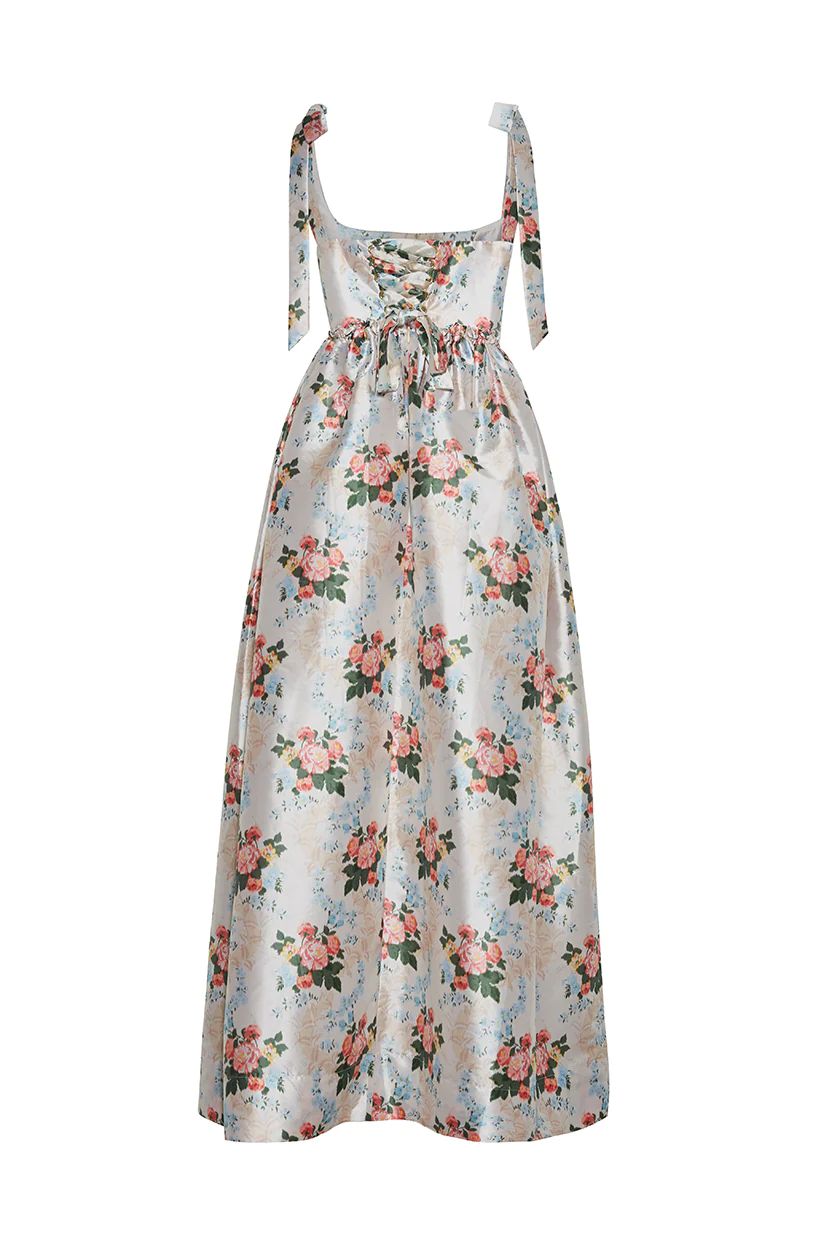 The Marie Dress in Floral Brocade | Over The Moon