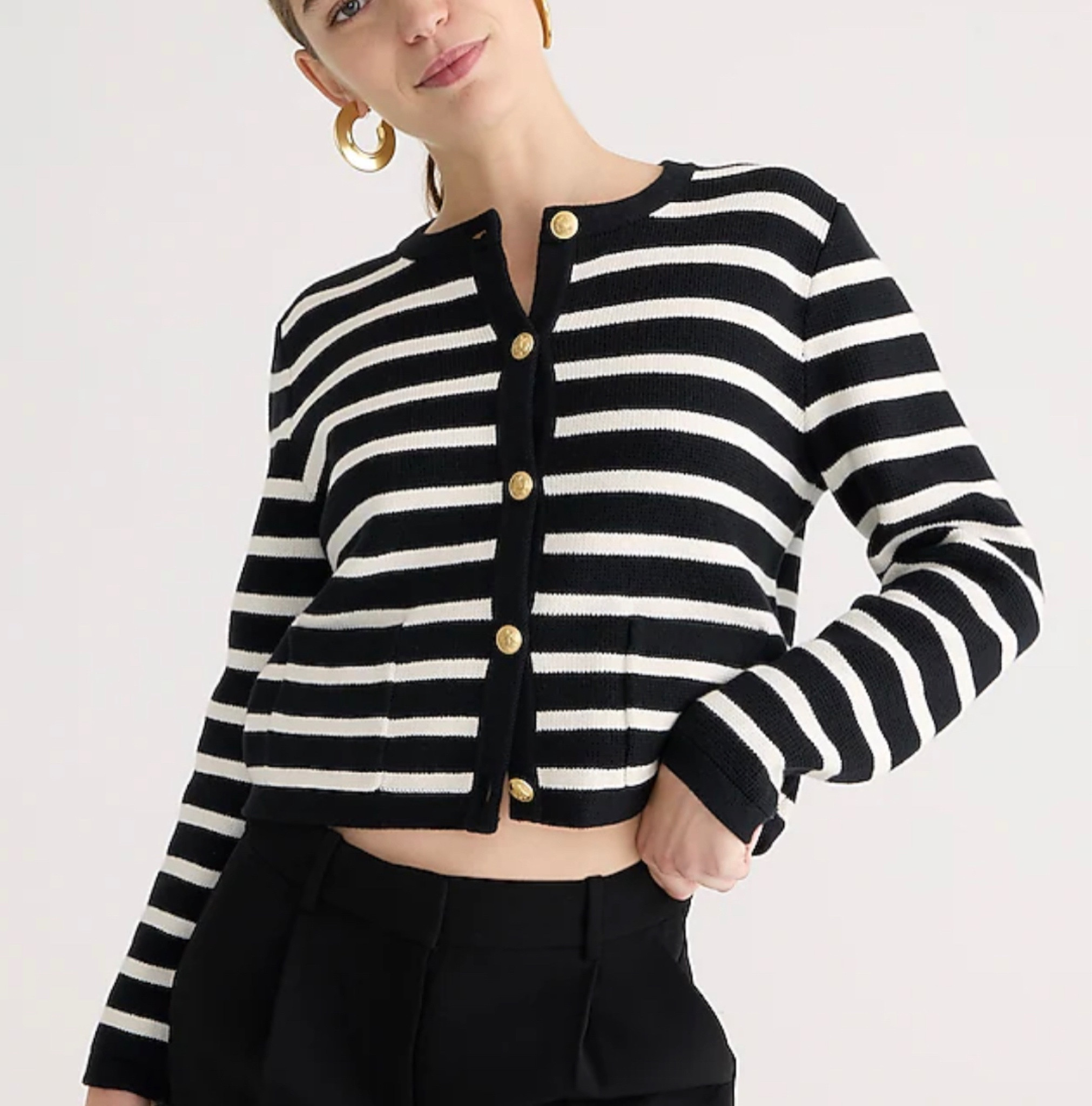 Currently eyeing…

Such a classic transitional piece. Has a cropped silhouette that is perfectly paired with high waisted pants. 

#LTKSeasonal #LTKworkwear #LTKstyletip