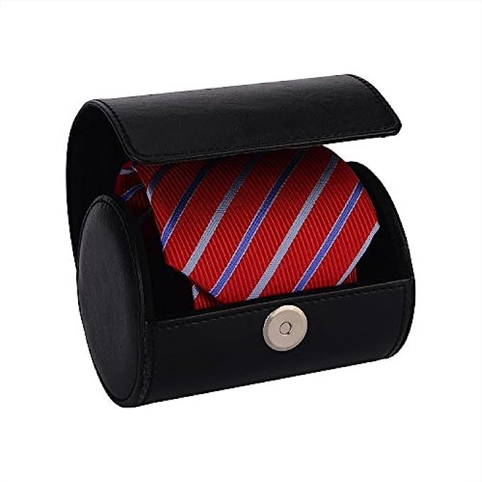 LOKHO Men’s Necktie Tie Box Organzier Case, Travel Tie Storage Case| Tie Holder Stores,Cylinder Shap | Amazon (US)