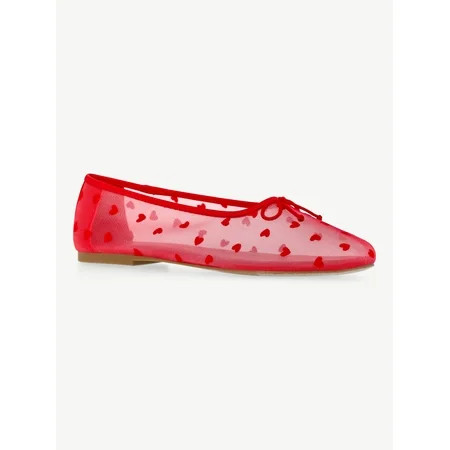 No Boundaries Women s Mesh Ballet Flats | Walmart (US)