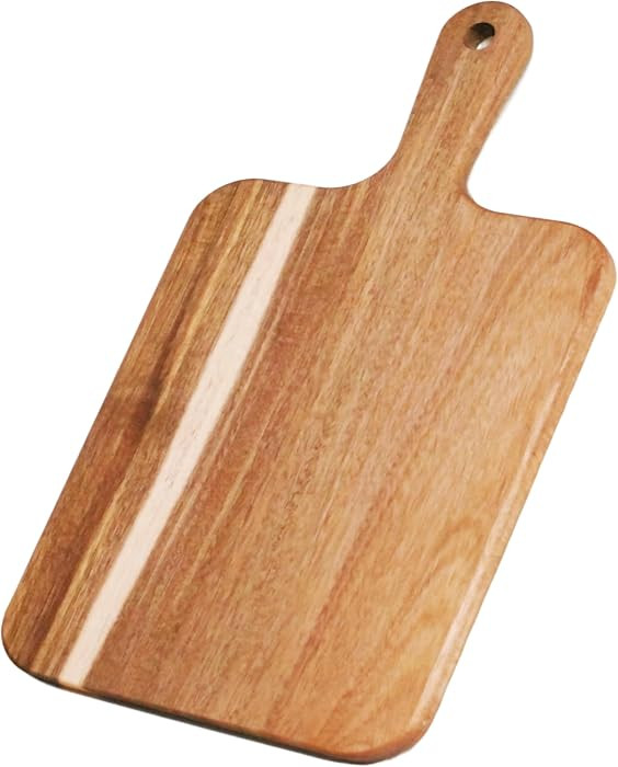 ZeQi Acacia Wood Cutting Board with Handle 16''X8.7'' / Charcuterie Board/Serving Board/Cheese, B... | Amazon (US)
