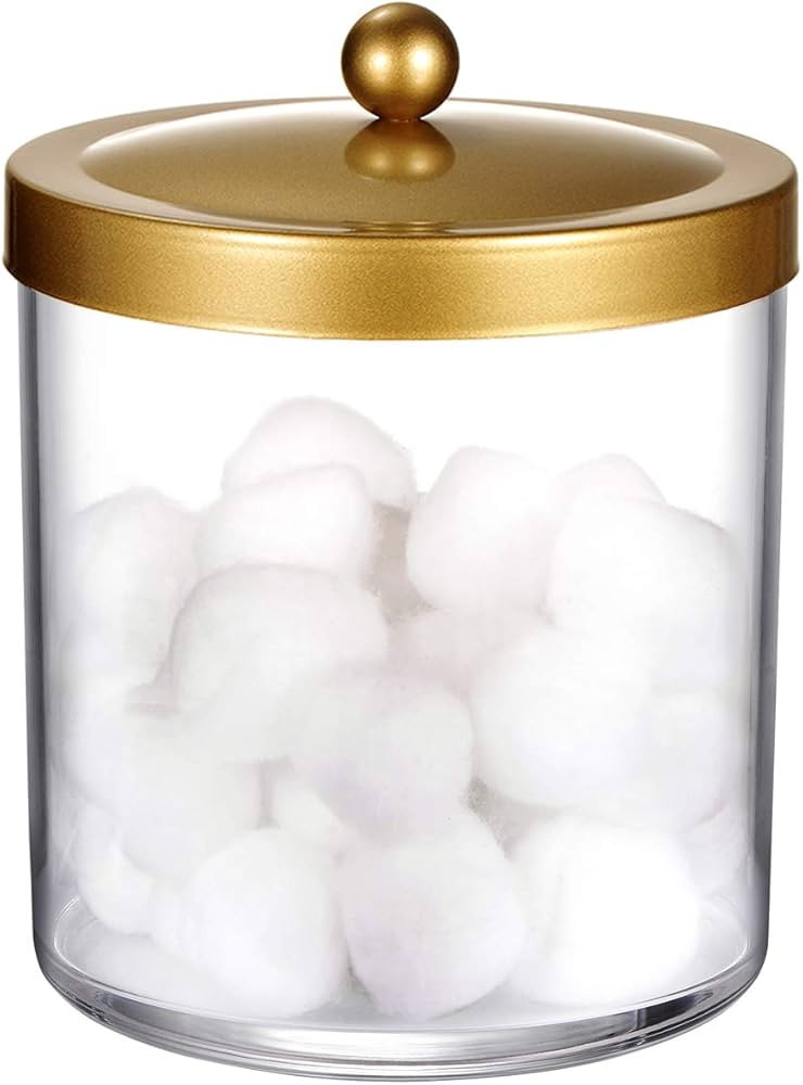 Premium Quality Apothecary Jar - 50 Ounce Large Clear Plastic Storage Container Jar with Rust Pro... | Amazon (US)