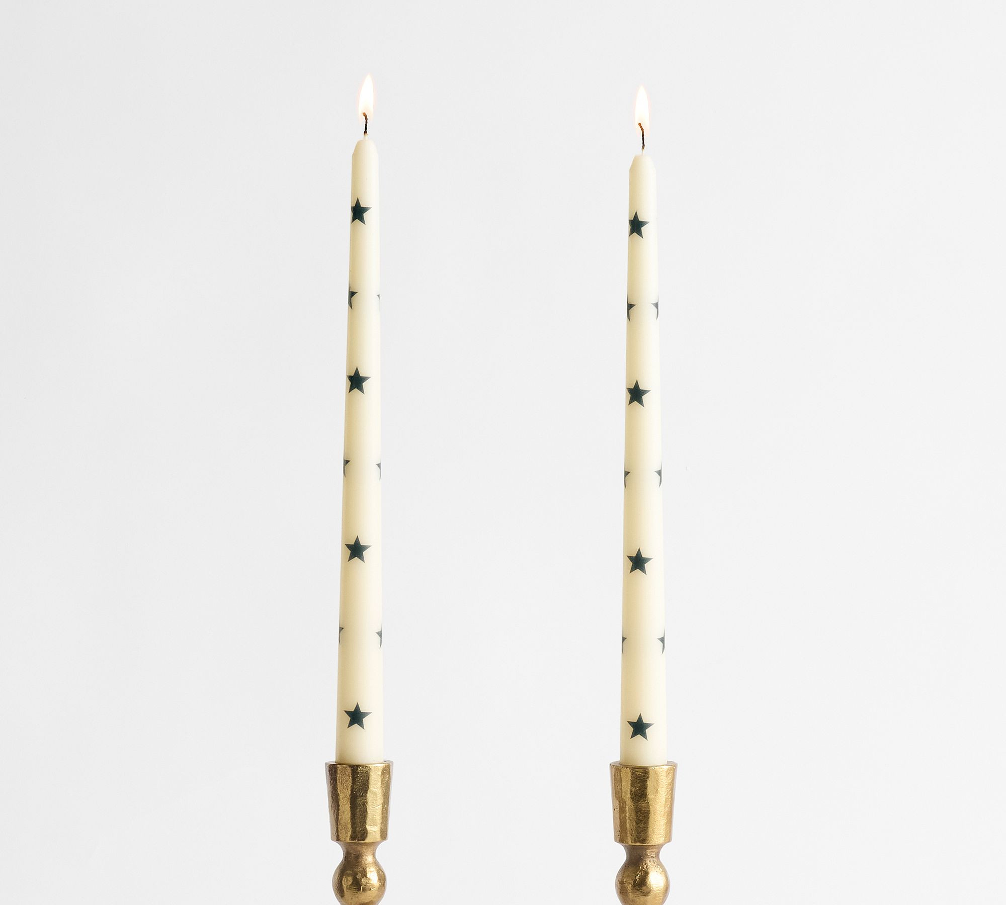 Pattern Taper Candles - Set of 2 | Pottery Barn (US)