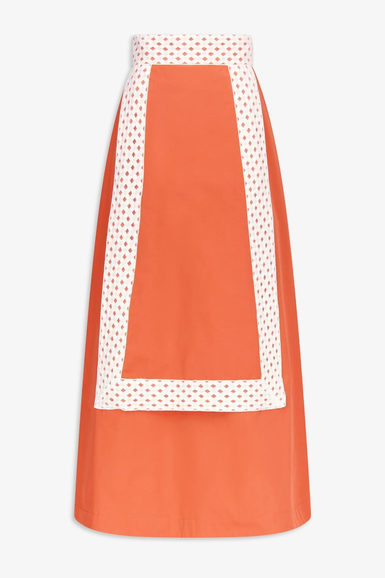 Orange skirt with contrast ribbon detail | Shop.app