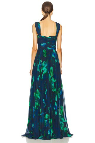 Zariah Twisted Strap Gown in Bubble Coral | Revolve Clothing (Global)