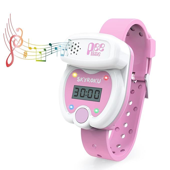 SKYROKU Silicone Kids Potty Training Timer Watch with Flashing Lights and Music Tones, Toddler To... | Amazon (US)