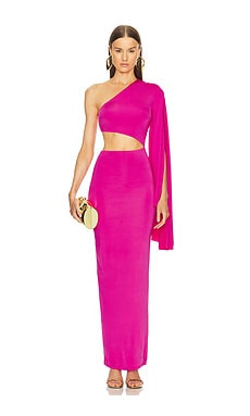 Michael Costello x REVOLVE Aaliyah Gown in Hot Pink from Revolve.com | Revolve Clothing (Global)