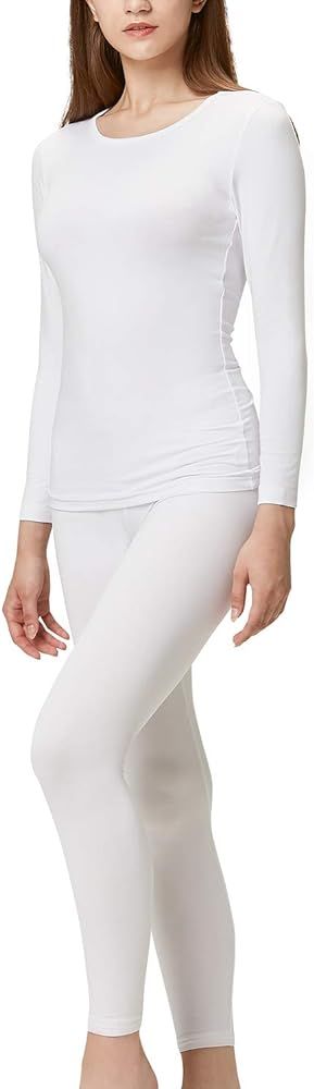 DEVOPS Women's Thermal Underwear Long Johns Top & Bottom Set | Amazon (US)
