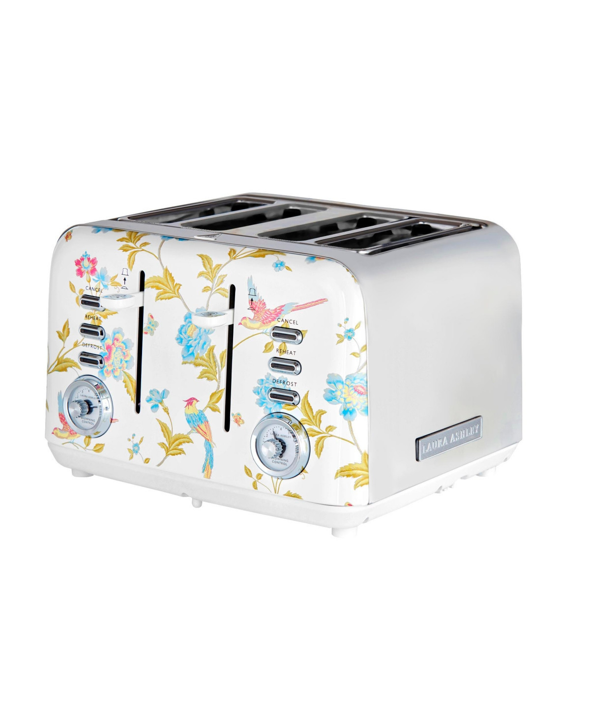 Laura Ashley Elveden White 4-Slice Toaster - White | Macy's