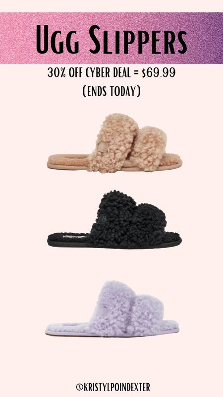 UGG Cyber Sale…get these slippers at 30% off today only! i have them & love them! A perfect gift for mom, sister, MIL!

#LTKCyberWeek #LTKGiftGuide #LTKsalealert