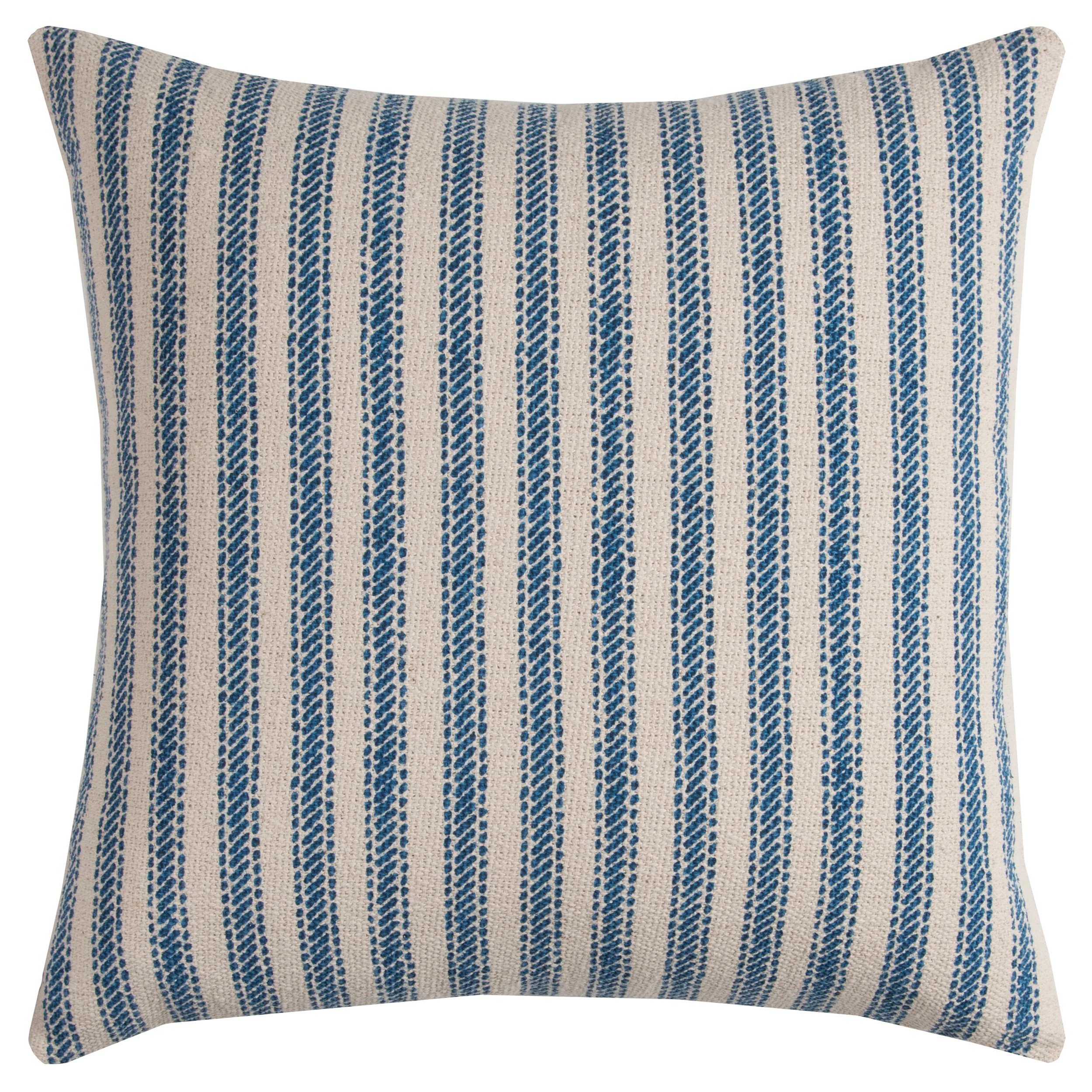 Rizzy Home Ticking Stripe Cotton Canvas Throw Pillow Cover | Bed Bath & Beyond