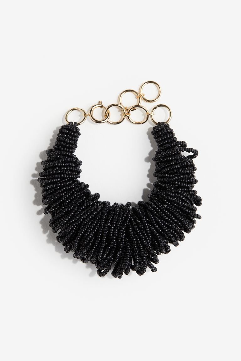 Glass-bead Statement Bracelet - Black - Ladies | H&M US | H&M (US + CA)