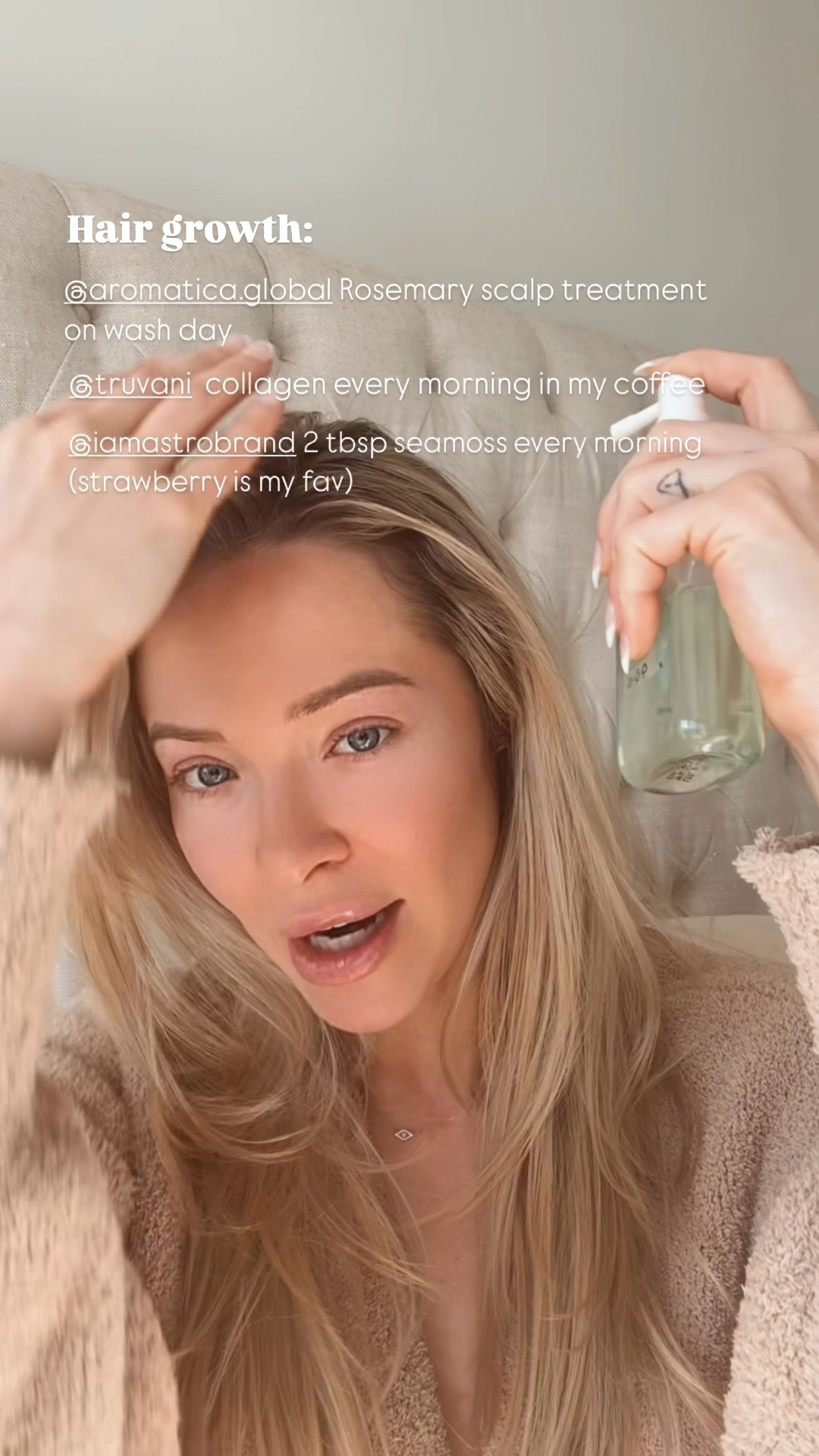 Double your hair growth with these three products.  I have doubled my hair growth by using these products maybe even tripled.  The key ingredients are a good rosemary, scalp treatment collagen in my coffee every morning and sea moss gel.

#hairgrowth #hairhealth #howtogrowhairfaster #hair 

#LTKMostLoved #LTKWatchNow #LTKBeauty